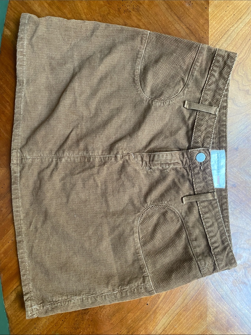 Paper Denim and Cloth corduroy Mini Skirt in Brown